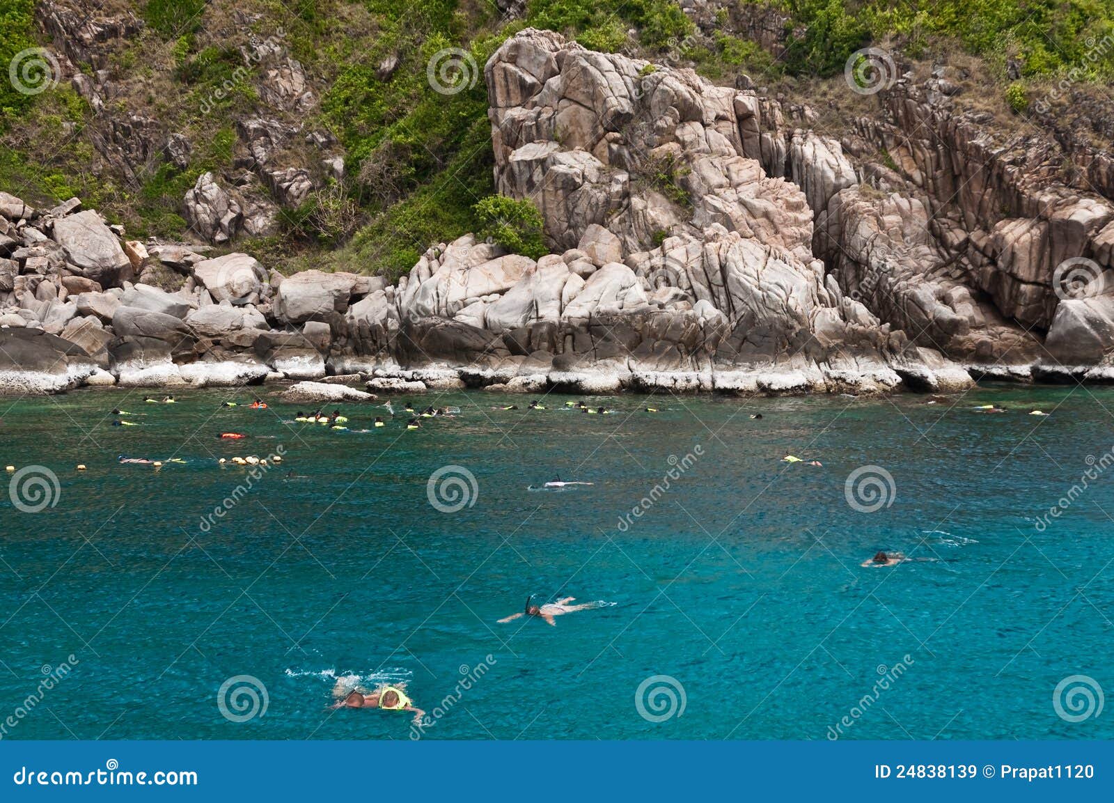 Skin diving. stock image. Image of nature, shoreline 24838139
