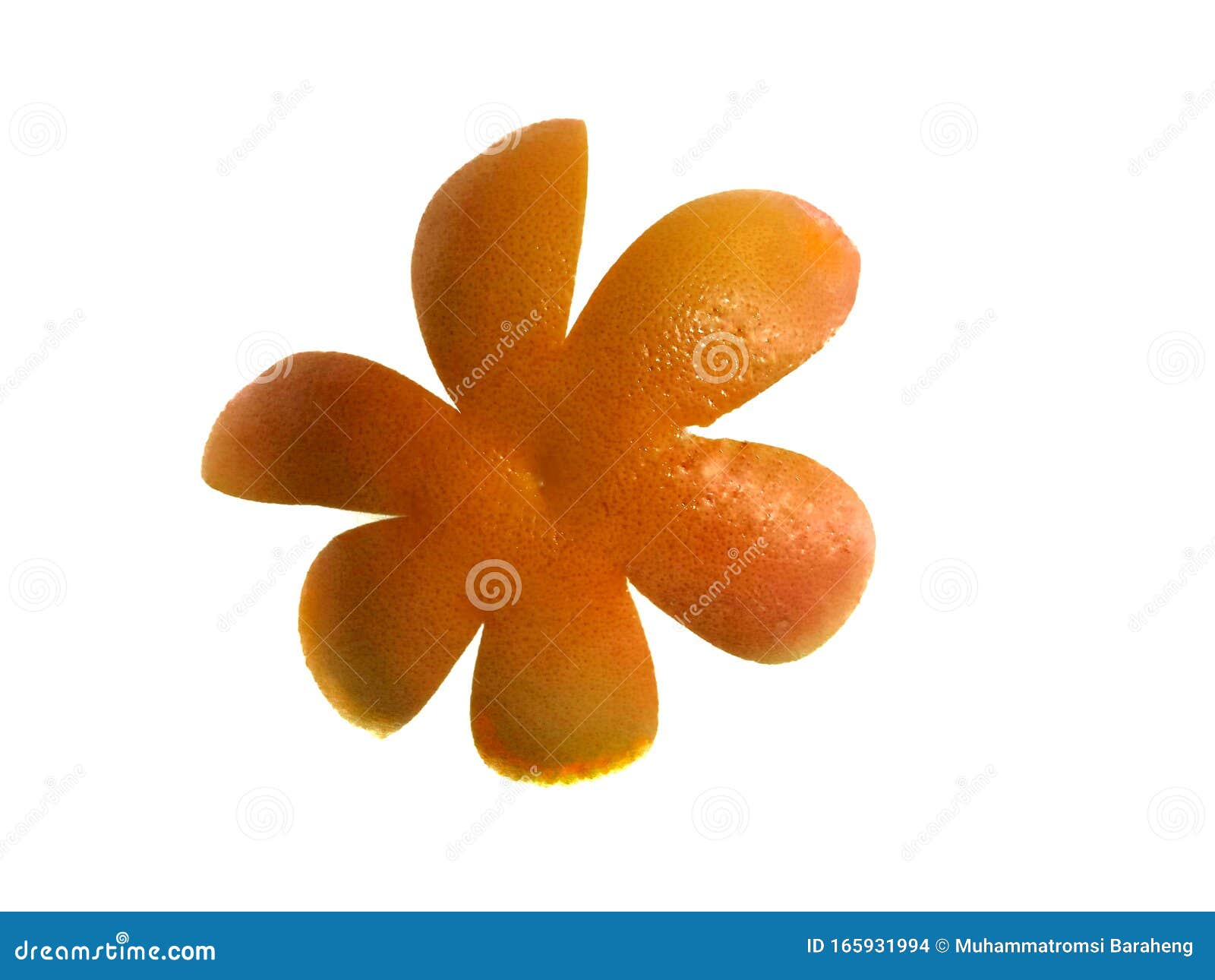 Skin Of Orange Isolated On White Background Stock Photo Image Of