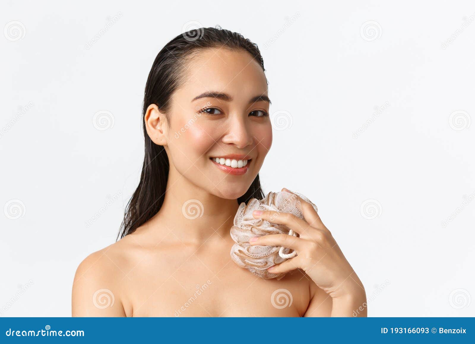Close Up Asian Girls Nude - Skincare, Women Beauty, Hygiene and Personal Care Concept. Close-up of  Beautiful Asian Girl Taking Shower Naked with Stock Image - Image of hair,  clean: 193166093
