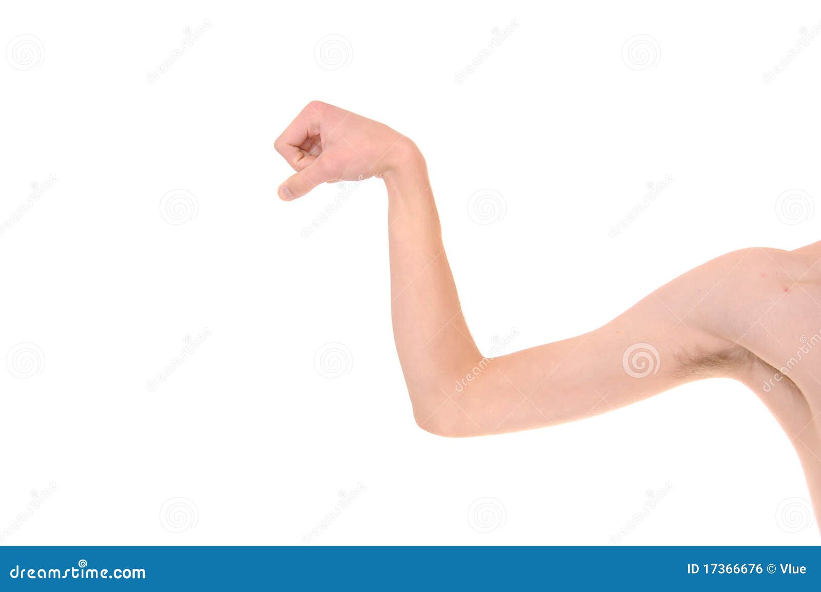 skinny arm flexing