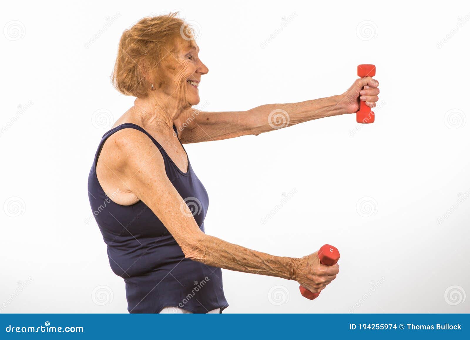 Senior Citizens Lifting Weights Senior Citizens Lifting Weights