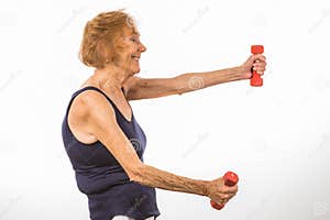 Skinny Guy Lifting Green Dollar Sign Weights Stock Image 