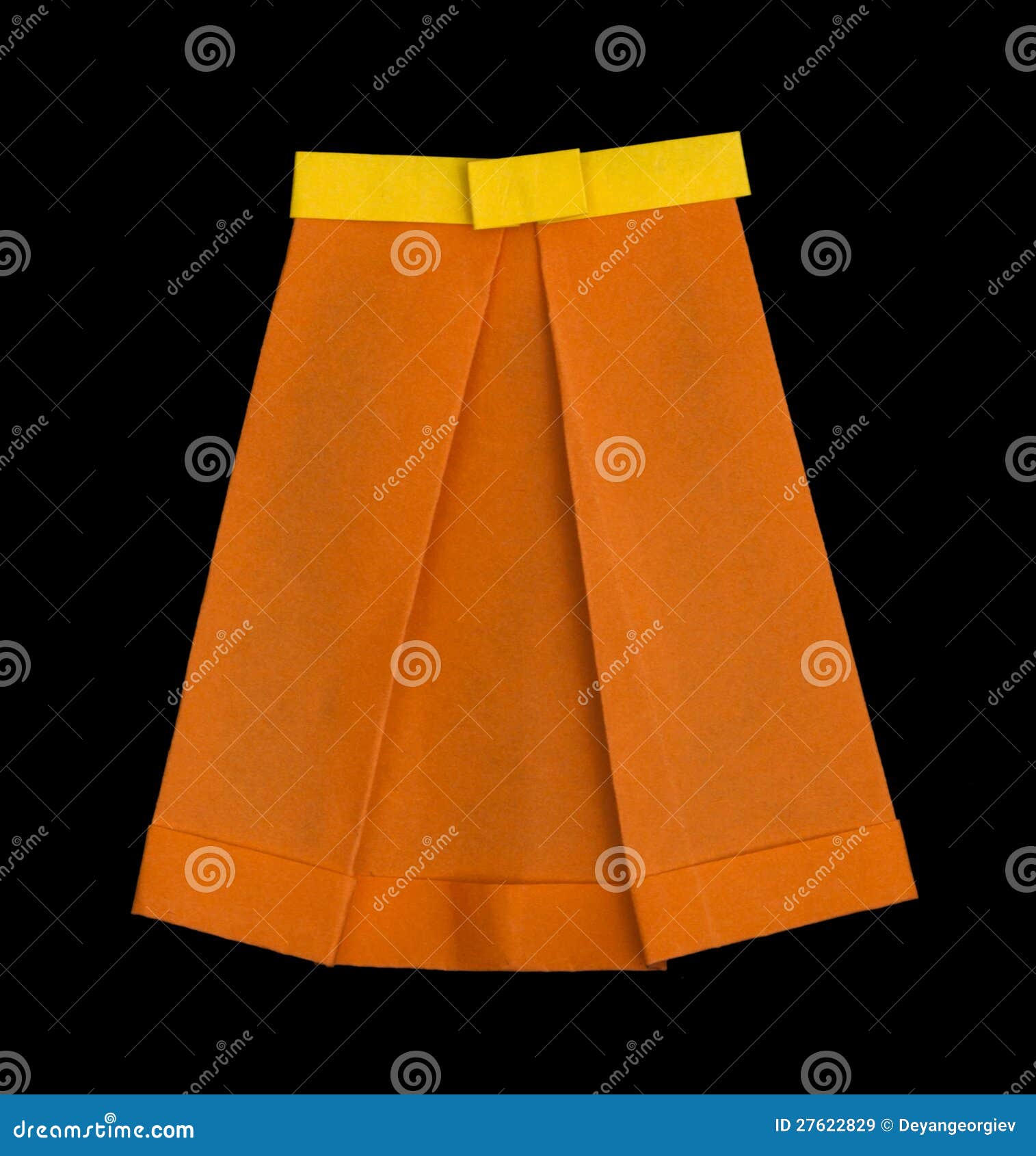 Skirt folded origami style stock image. Image of clothes 27622829
