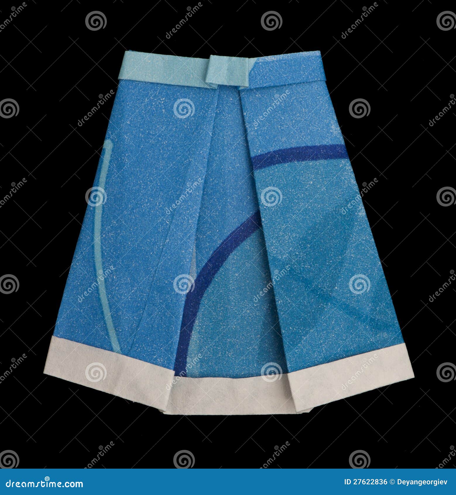 Skirt folded origami style stock photo. Image of cloth 27622836