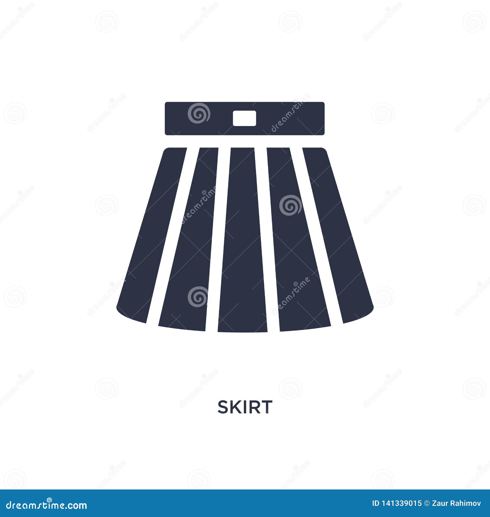 Skirt Icon On White Background. Simple Element Illustration From ...