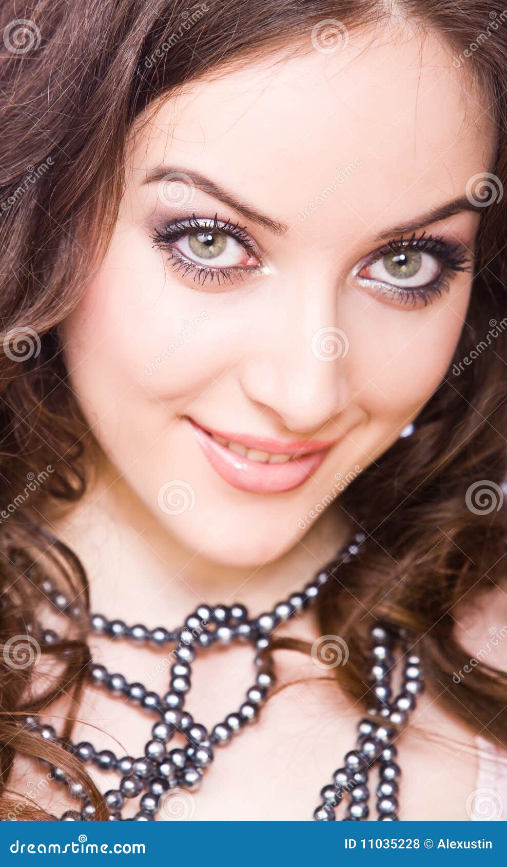 skittish smiling young woman with be