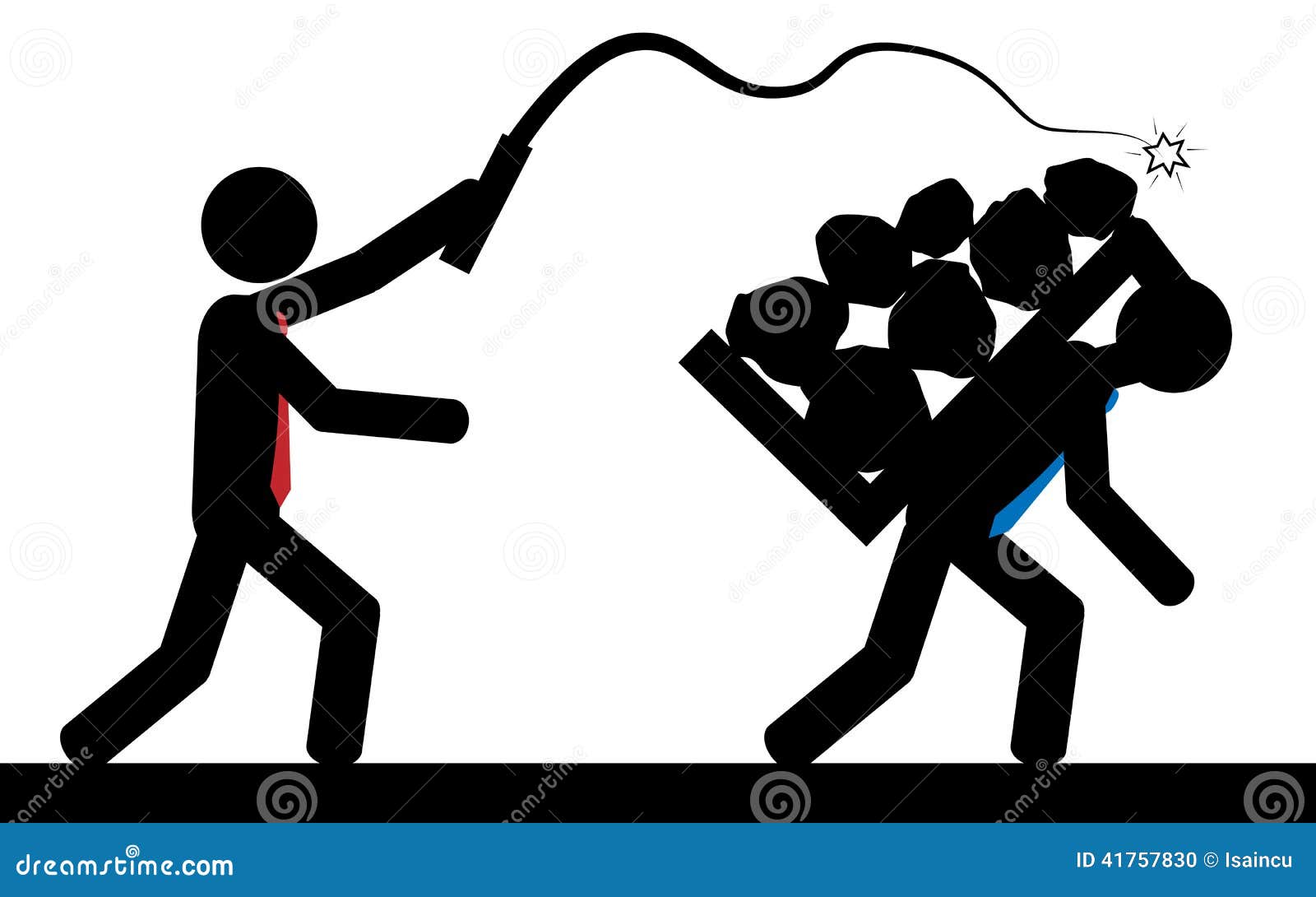 Sklaverei vektor abbildung. Illustration von leute, hintergrund 41757830