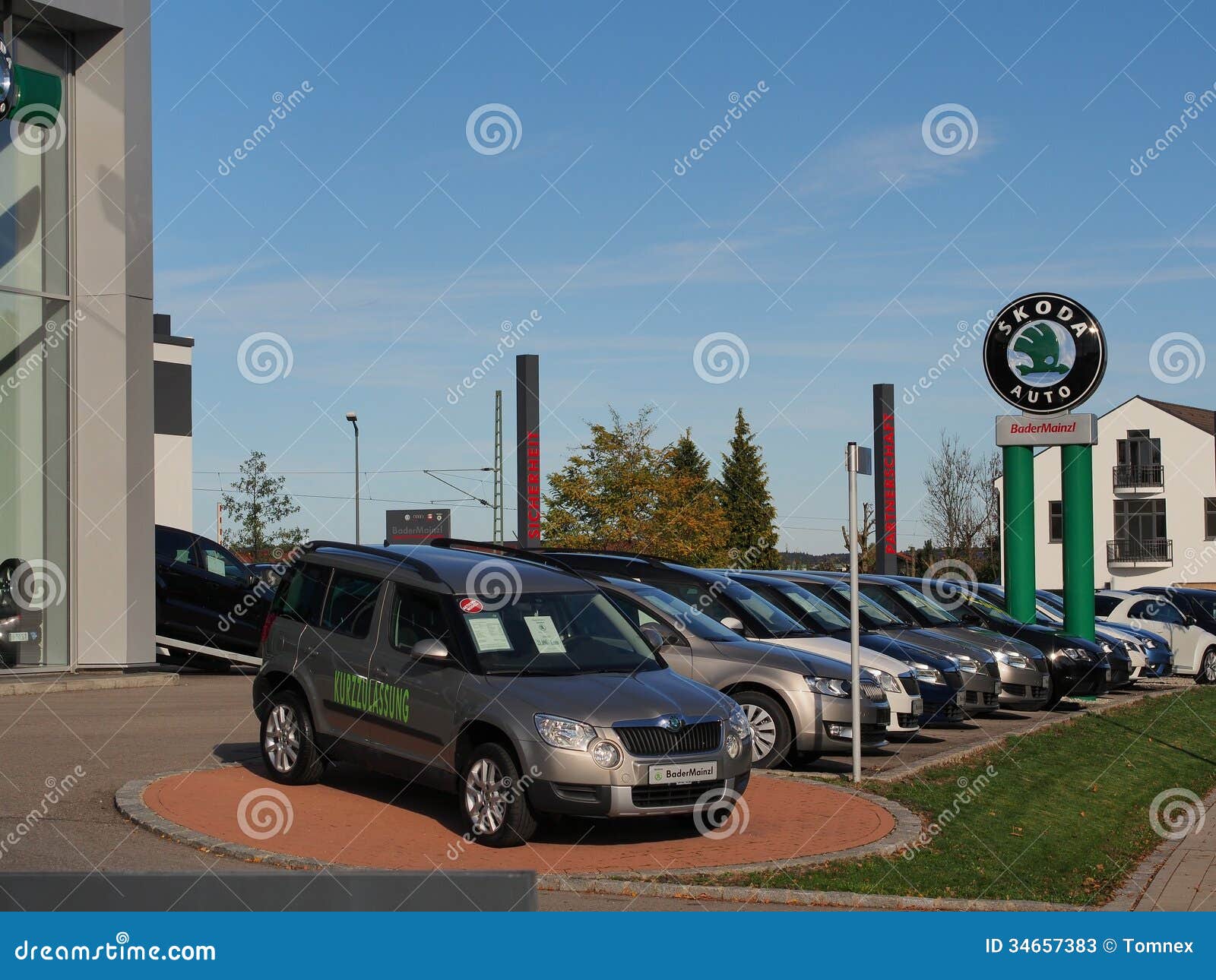 Skoda dealership editorial stock photo. Image of dealer 34657383
