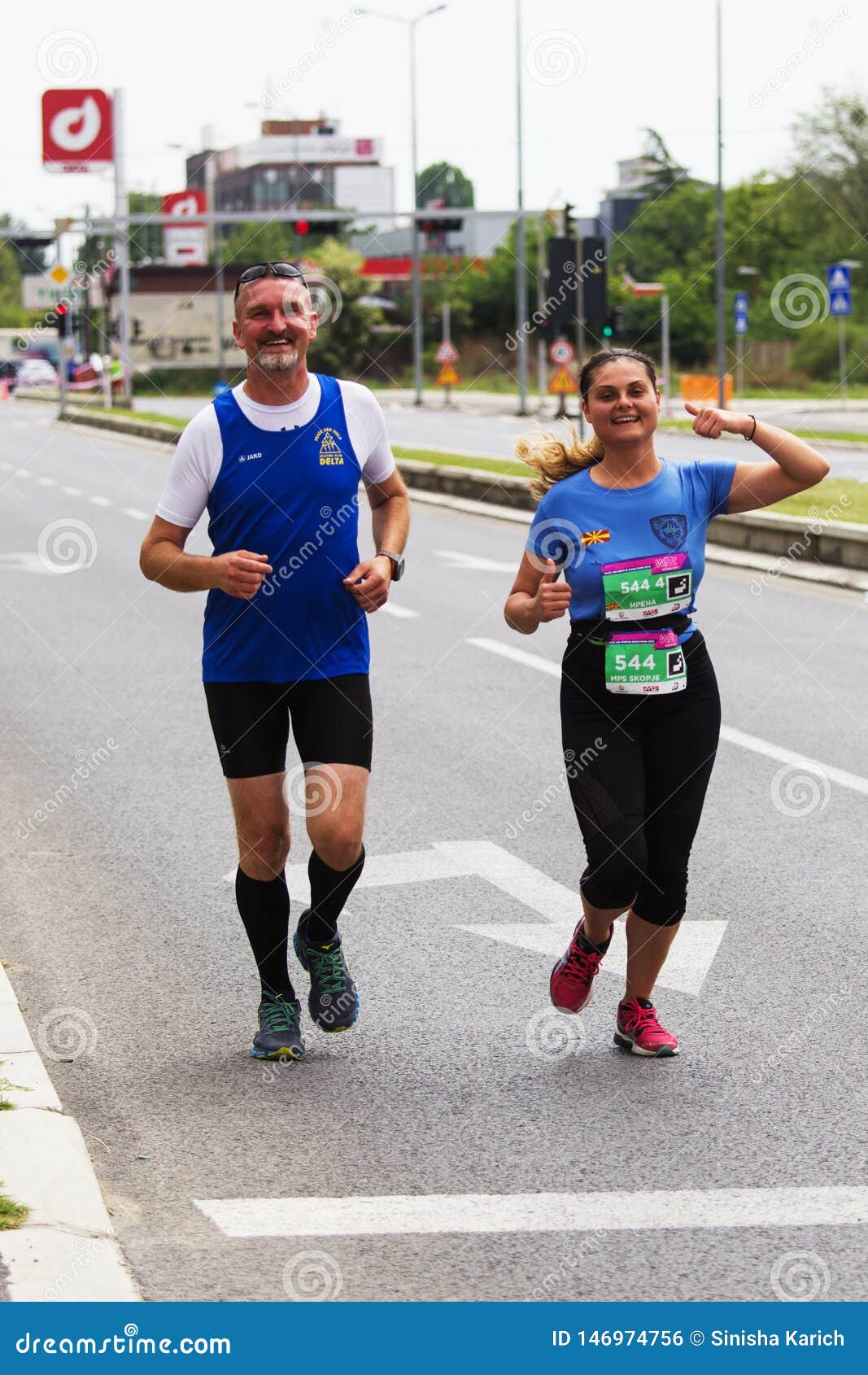 daytime transaktion rysten Skopje Marathon 2019 editorial photo. Image of endurance - 146974756