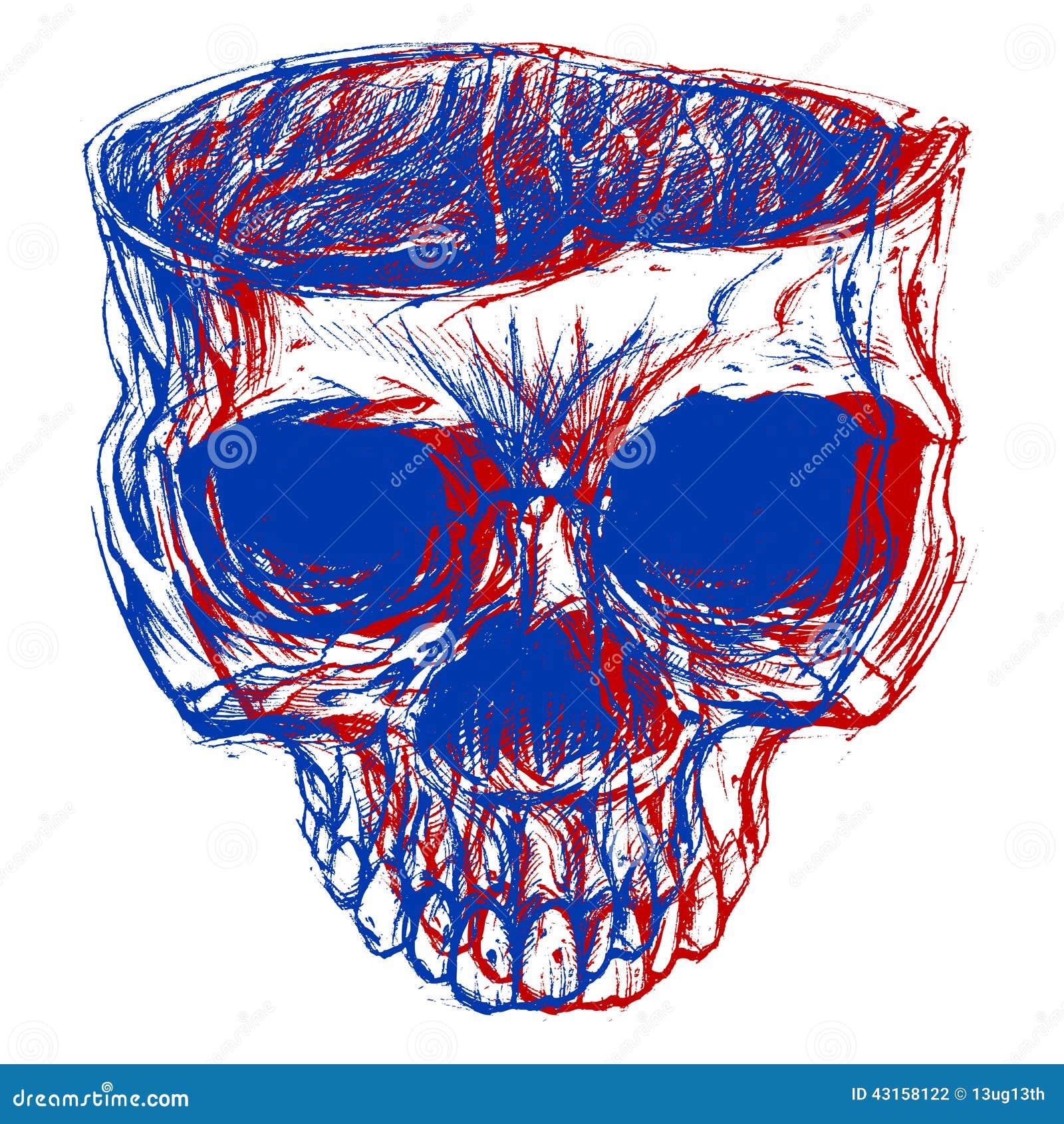 Download Skull 3D stock vector. Illustration of scary, anatomy ...