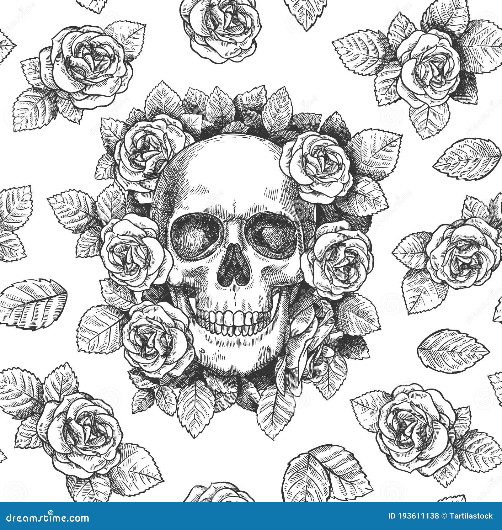 Skull And Roses Wallpapers  Wallpaper Cave