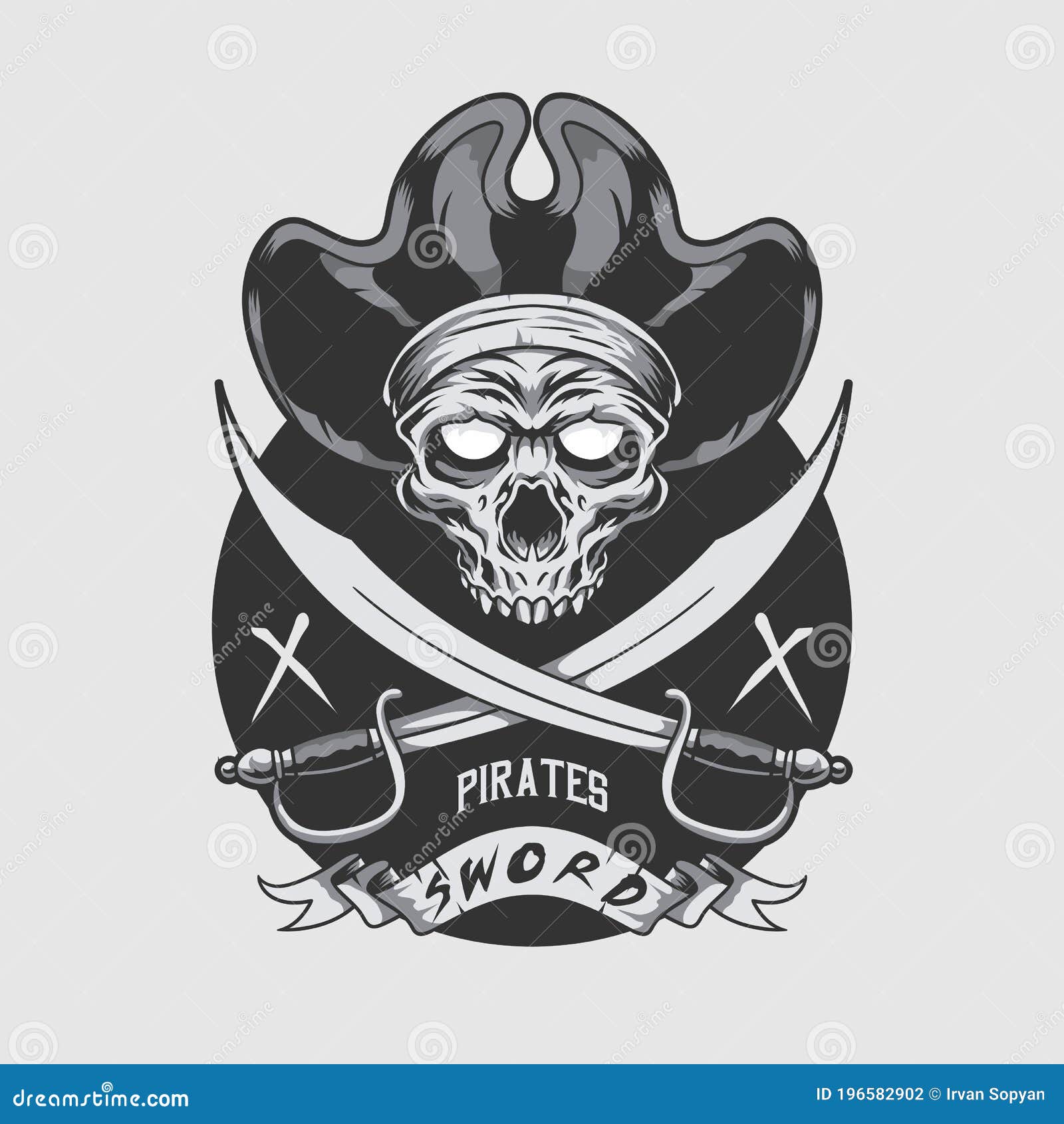 Premium Vector  Vector of pirates skull logo illustration