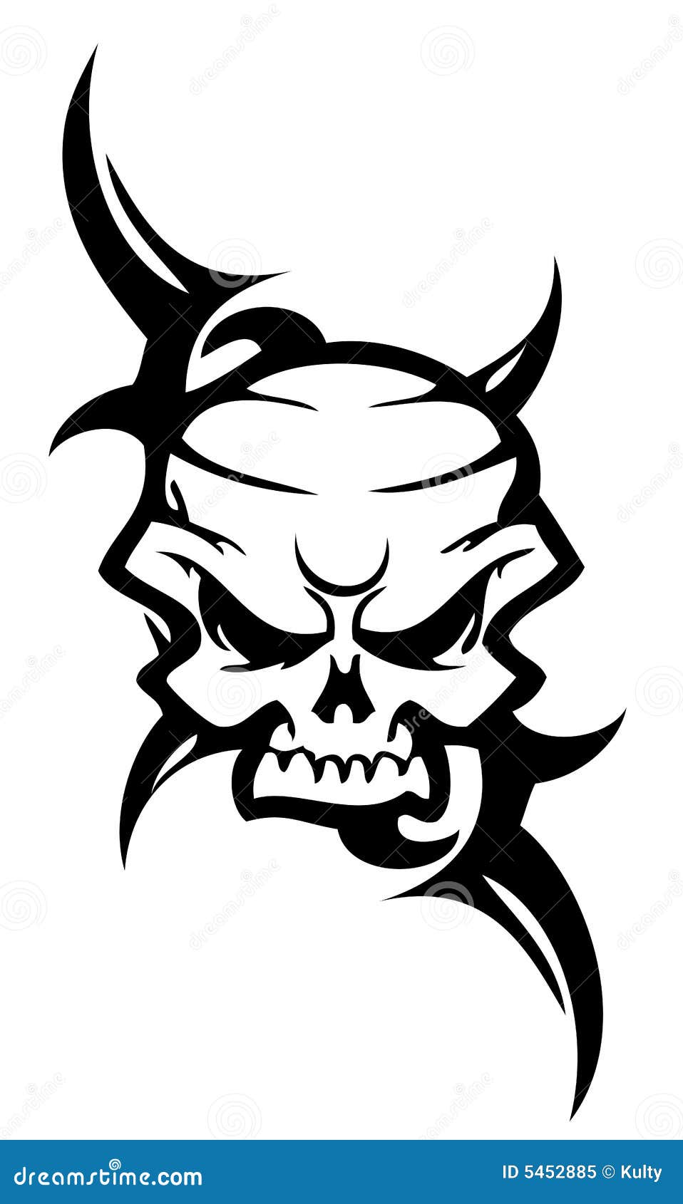 Skull Tattoo Royalty Free Stock Photo - Image: 5452885