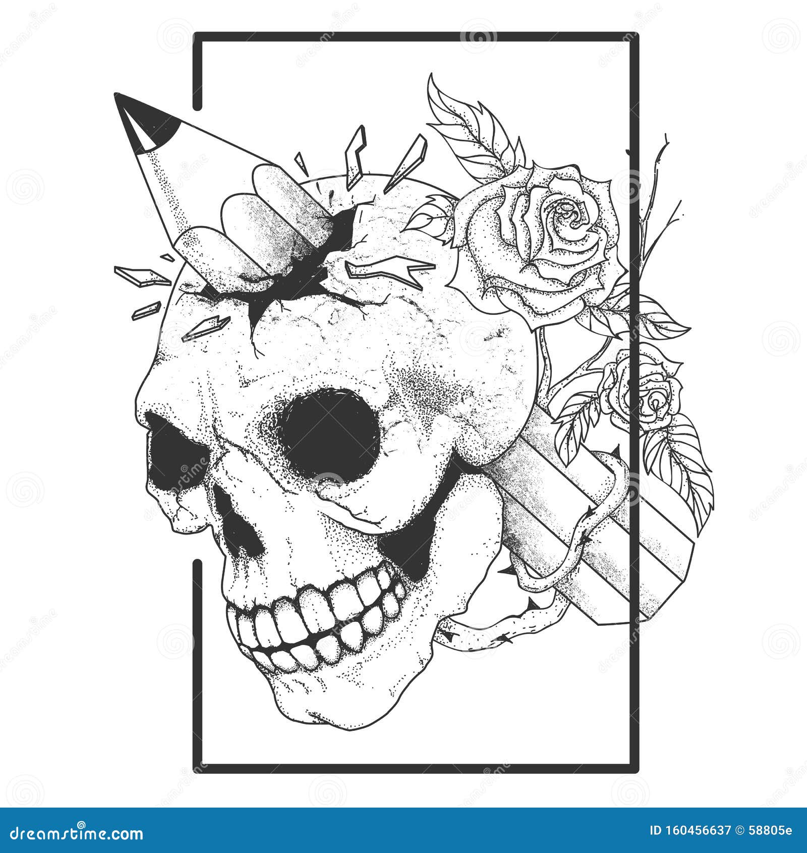Learn 107+ about skull tattoo drawing super cool .vn