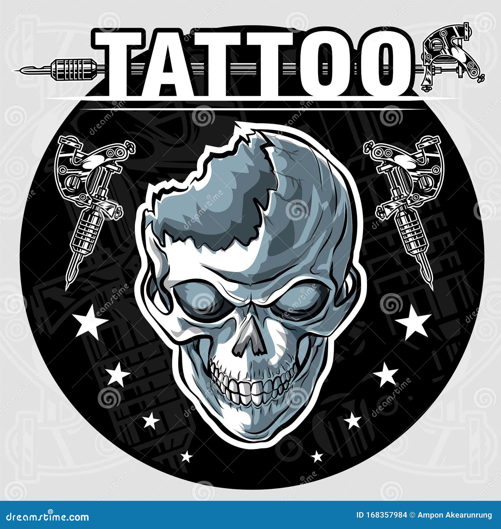 Flaming Skull Symbol Logo on White Background. Tribal Decal Stencil Tattoo  Design. Flat Vector Illustration. 14398159 Vector Art at Vecteezy