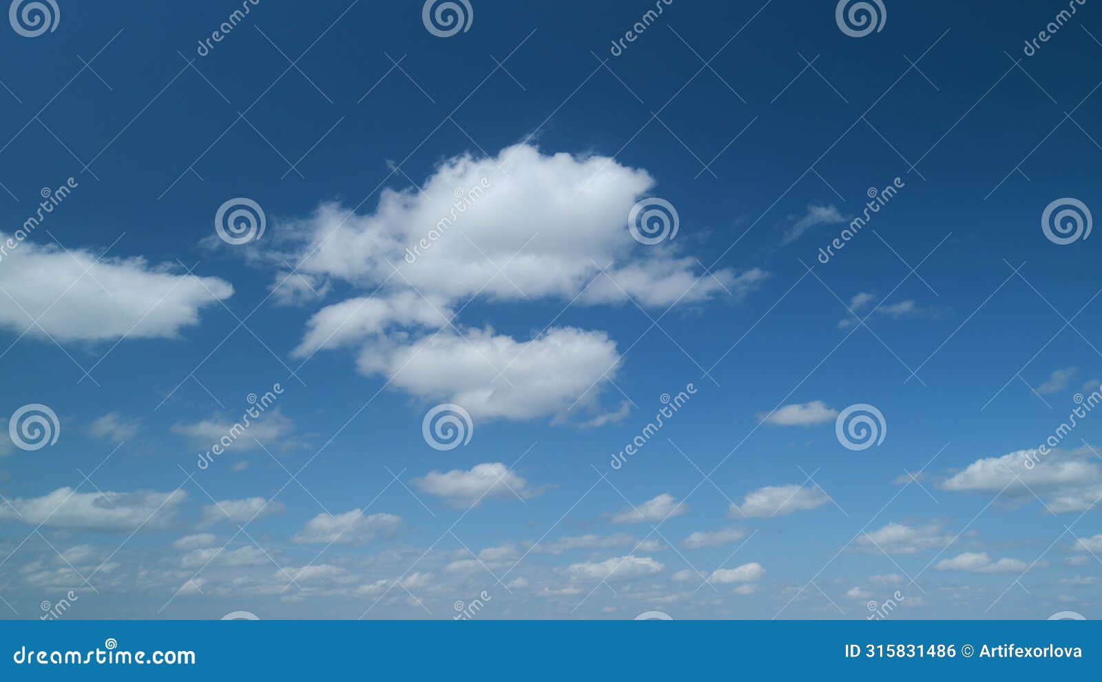 sky with bautiful silky clouds. puffy fluffy stratocumulus and cumulus clouds. timelapse.