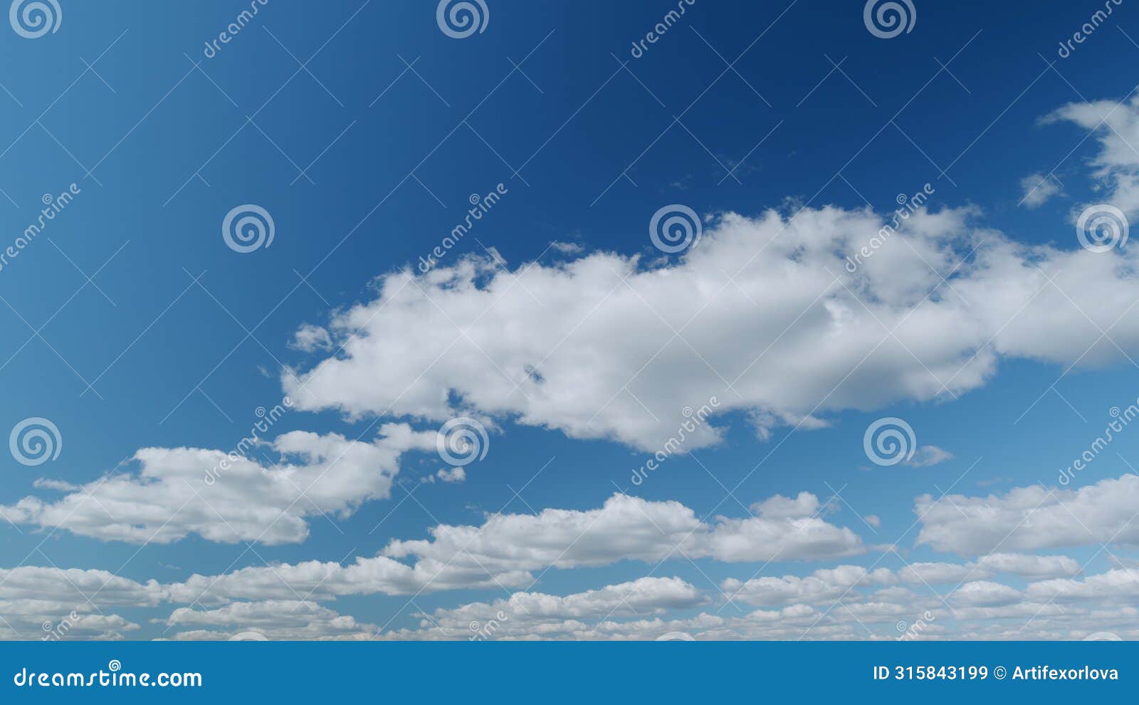 sky with bautiful silky clouds. puffy fluffy stratocumulus and stratus clouds. timelapse.