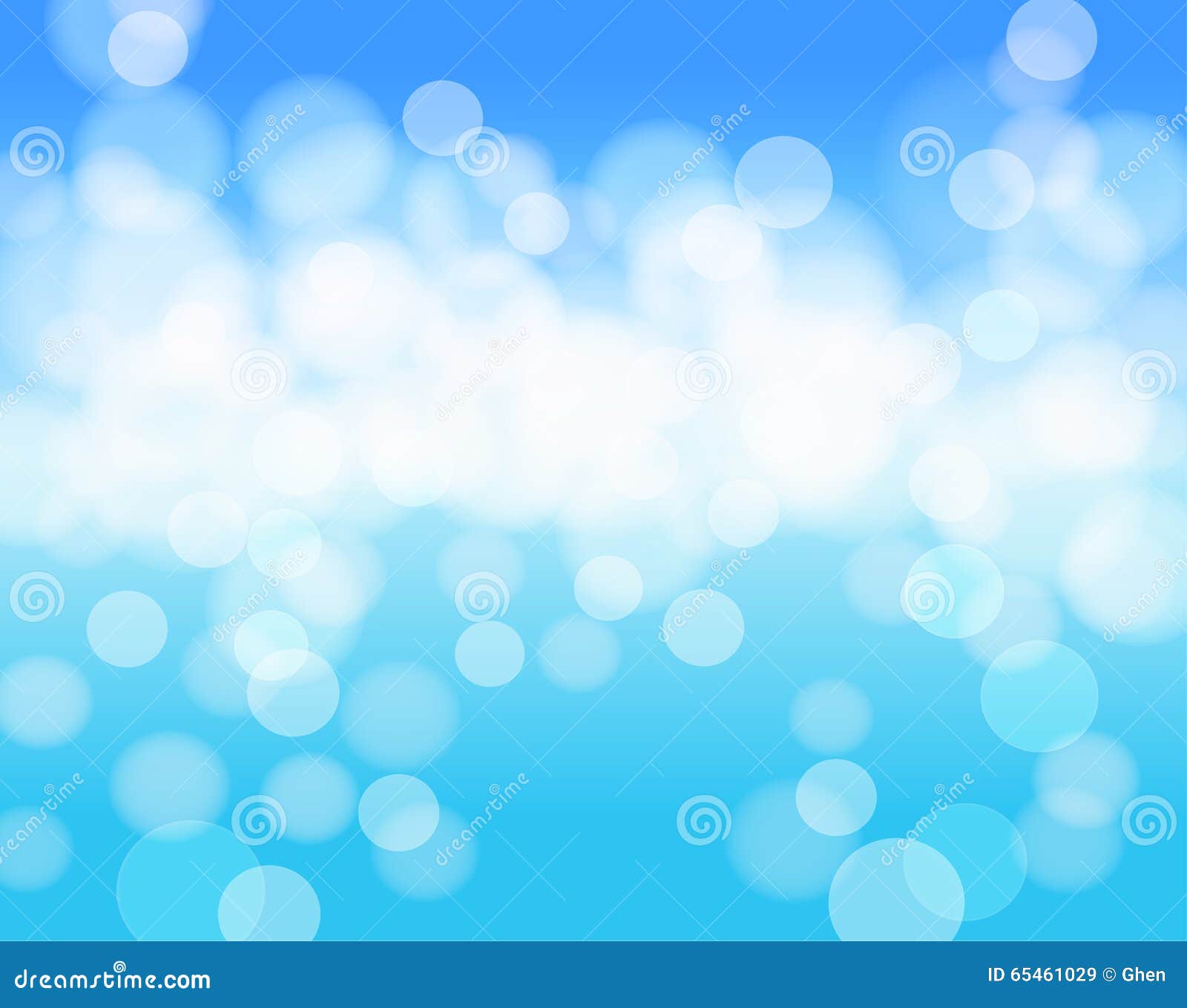 Sky Blue Abstract Background Stock Vector - Illustration of bokeh