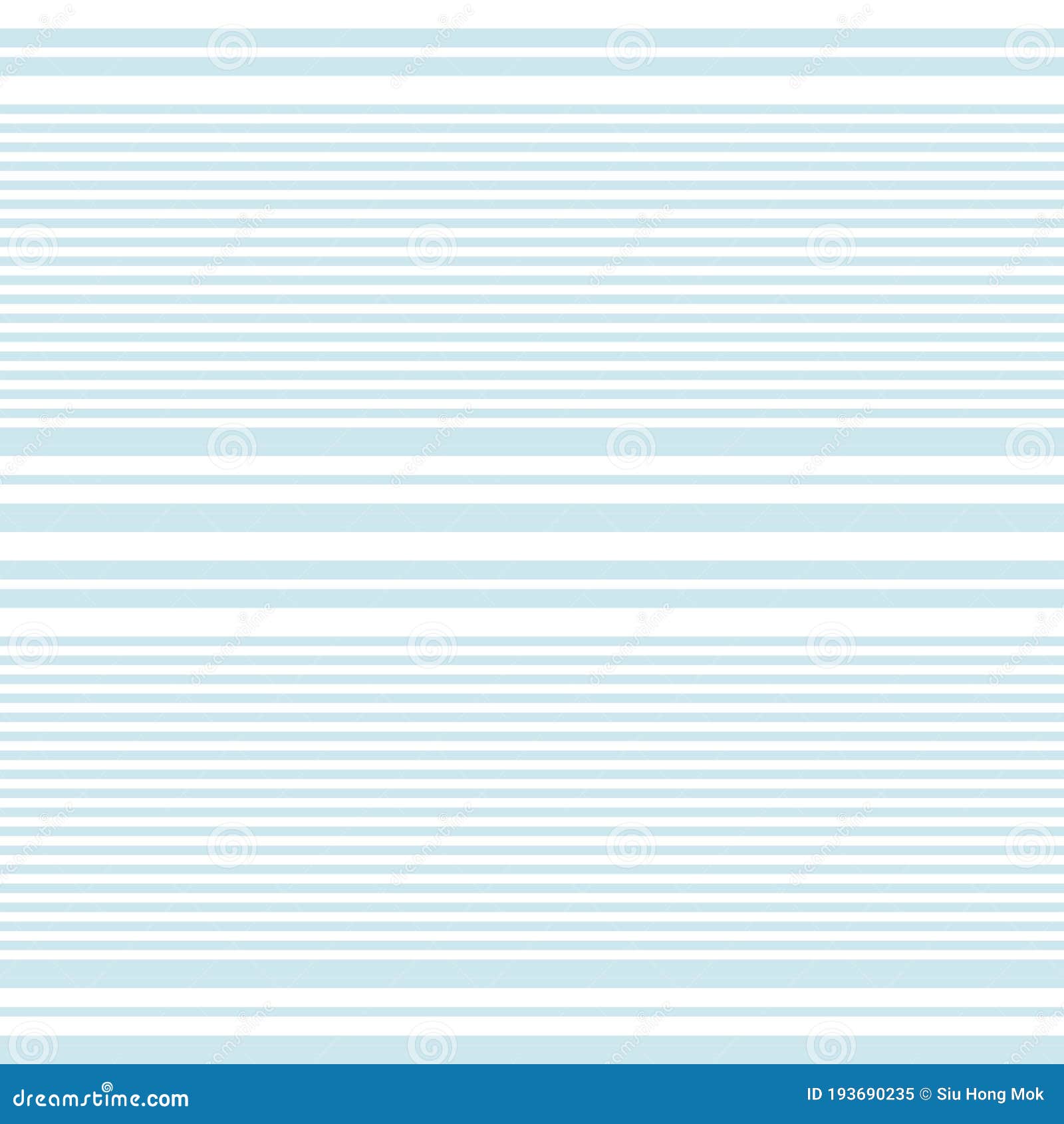Sky Blue Stripe Seamless Pattern Background in Horizontal Style Stock