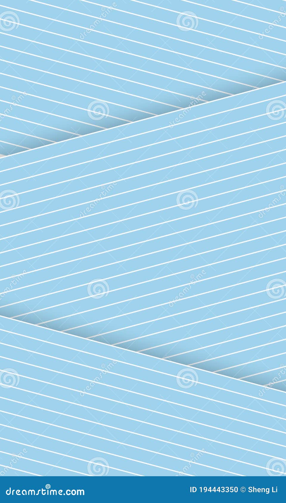 A Sky Blue Striped Decorated Background Template Stock Vector