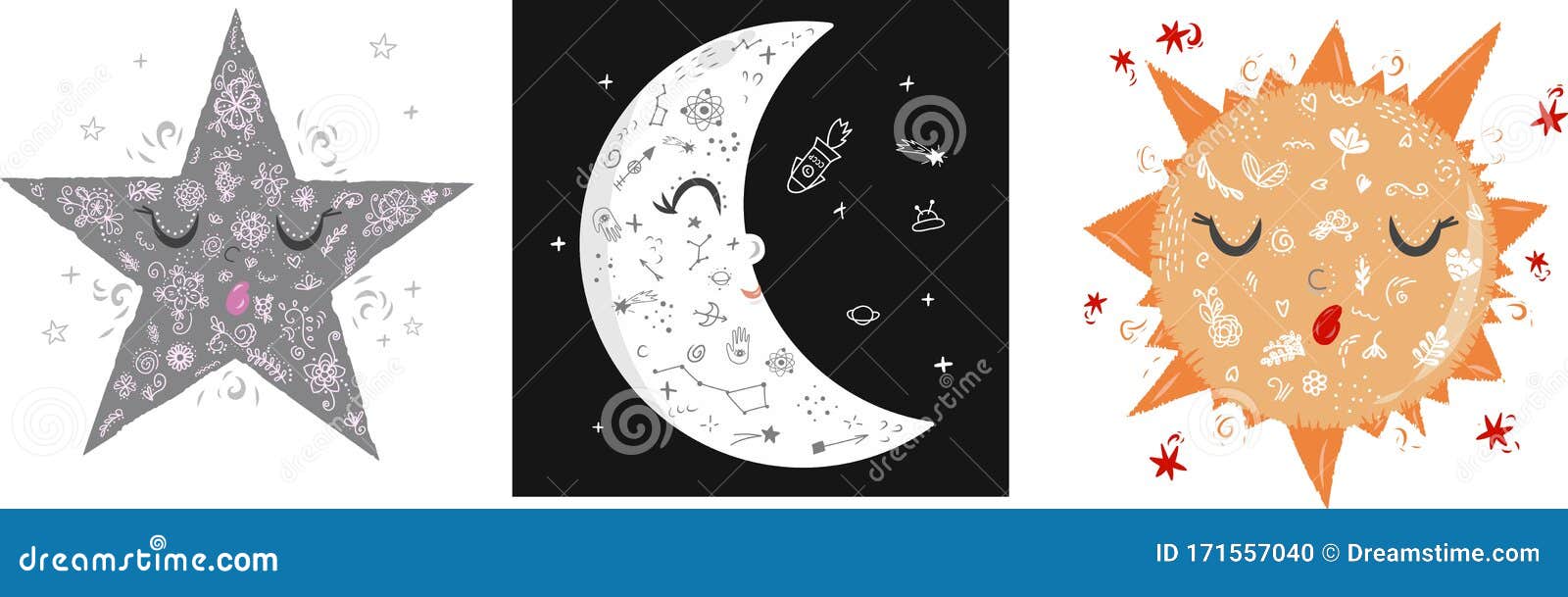 In The Sky Clip Art Elements Sun Moon And Star Stock Vector Illustration Of Moon Black In The Sky Clip Art Elements Sun Moon And Star Stock Vector Illustration Of Moon Black