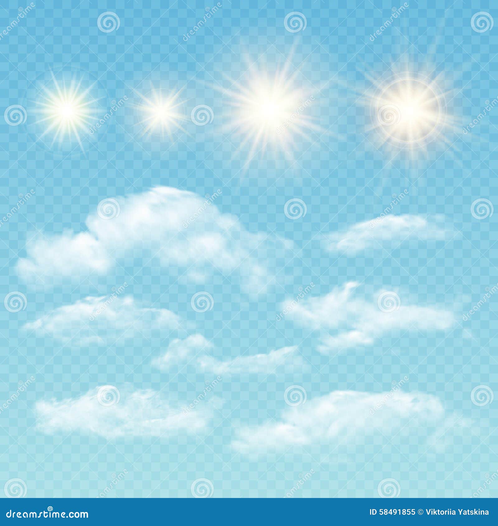 sky creator. set realistic clouds and sun. 