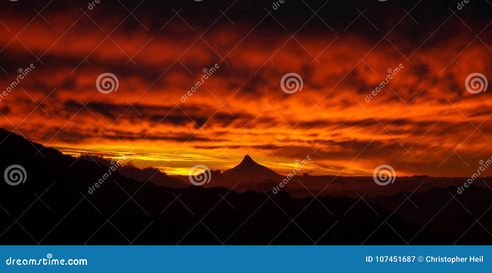 sky on fire in argentina