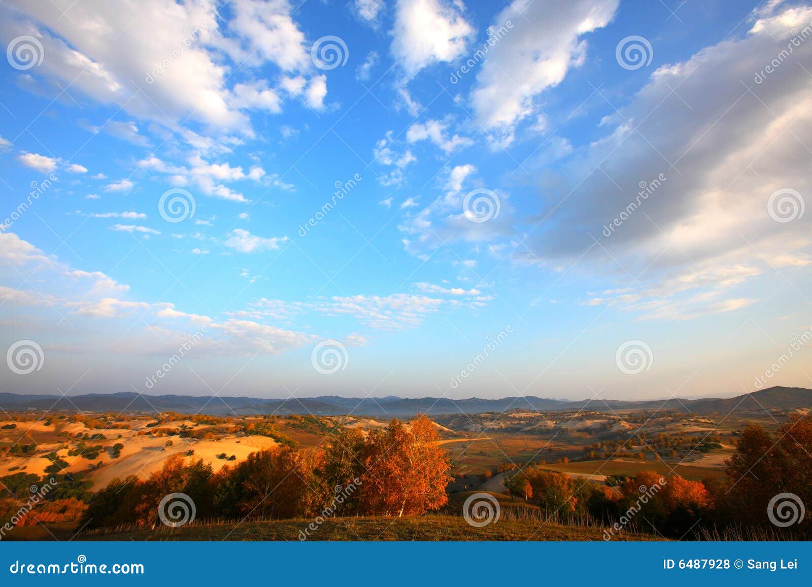 sky on the inner mongolian prairie