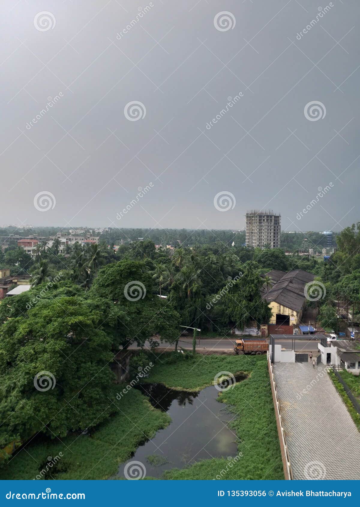 Sky kolkata stock photo. Image of trees, kolkata, view 135393056