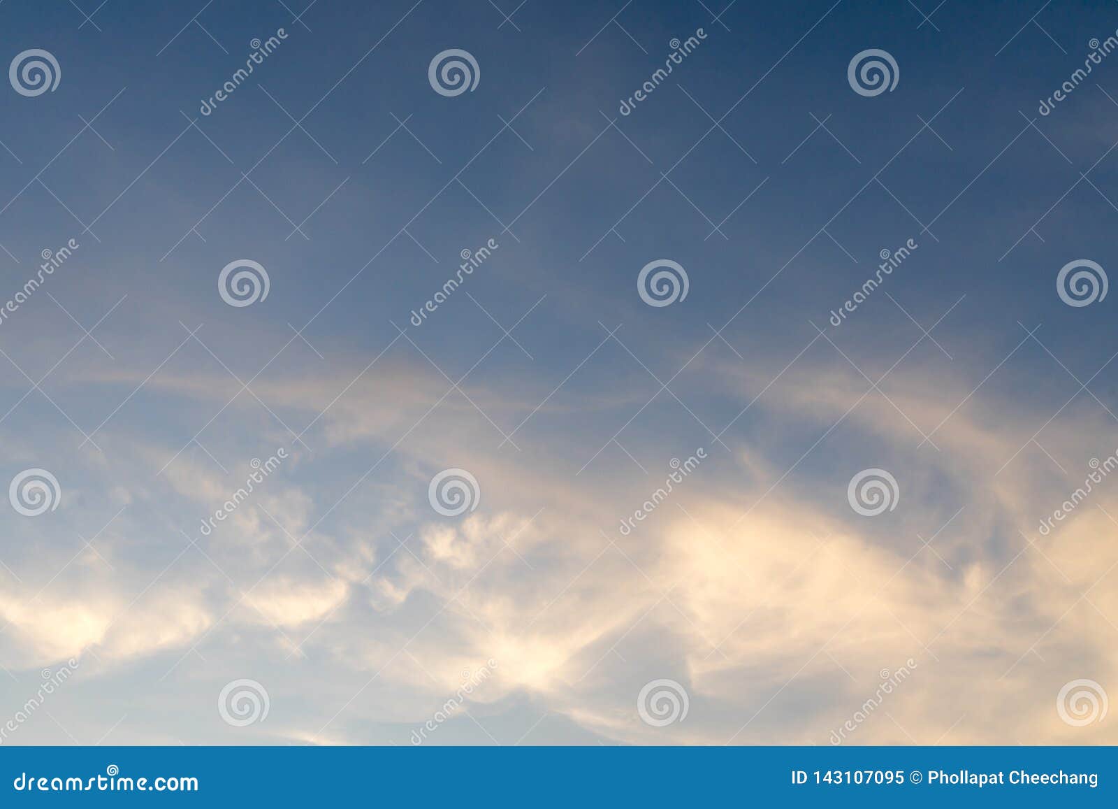 Sky Light Sunset. Blue Sky Cloud Background Stock Image Image of