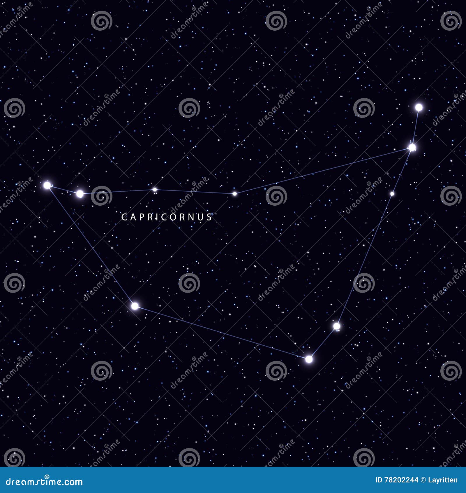 sky map name stars constellations astronomical symbol constellation capricornus 78202244