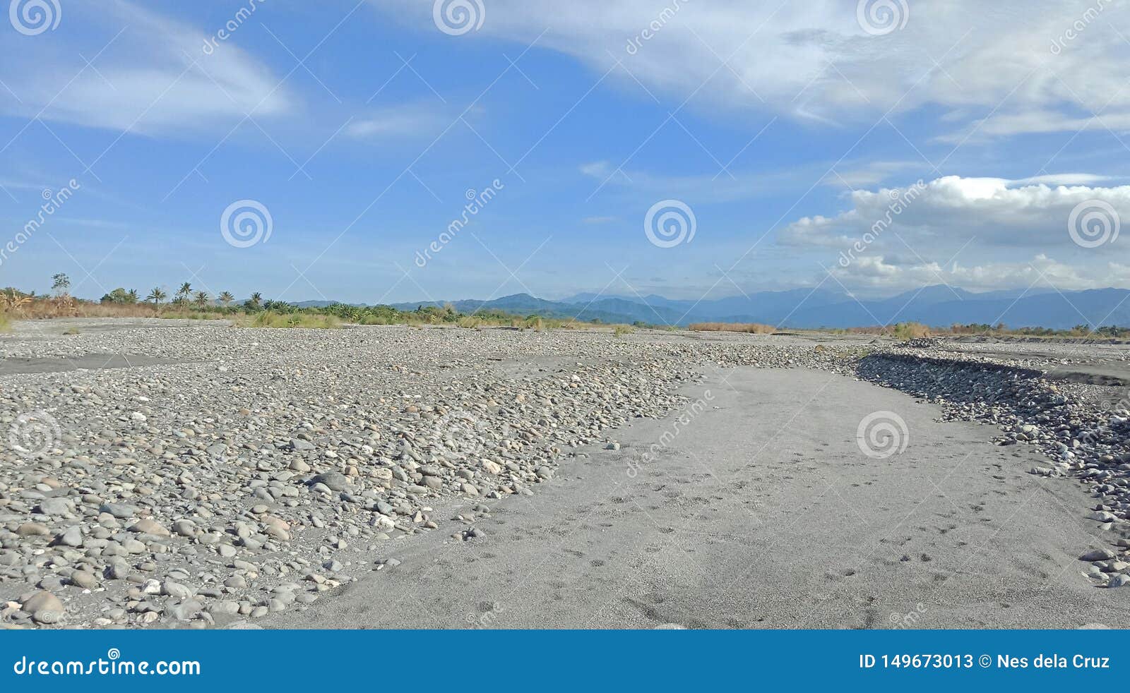 sky and pebbles