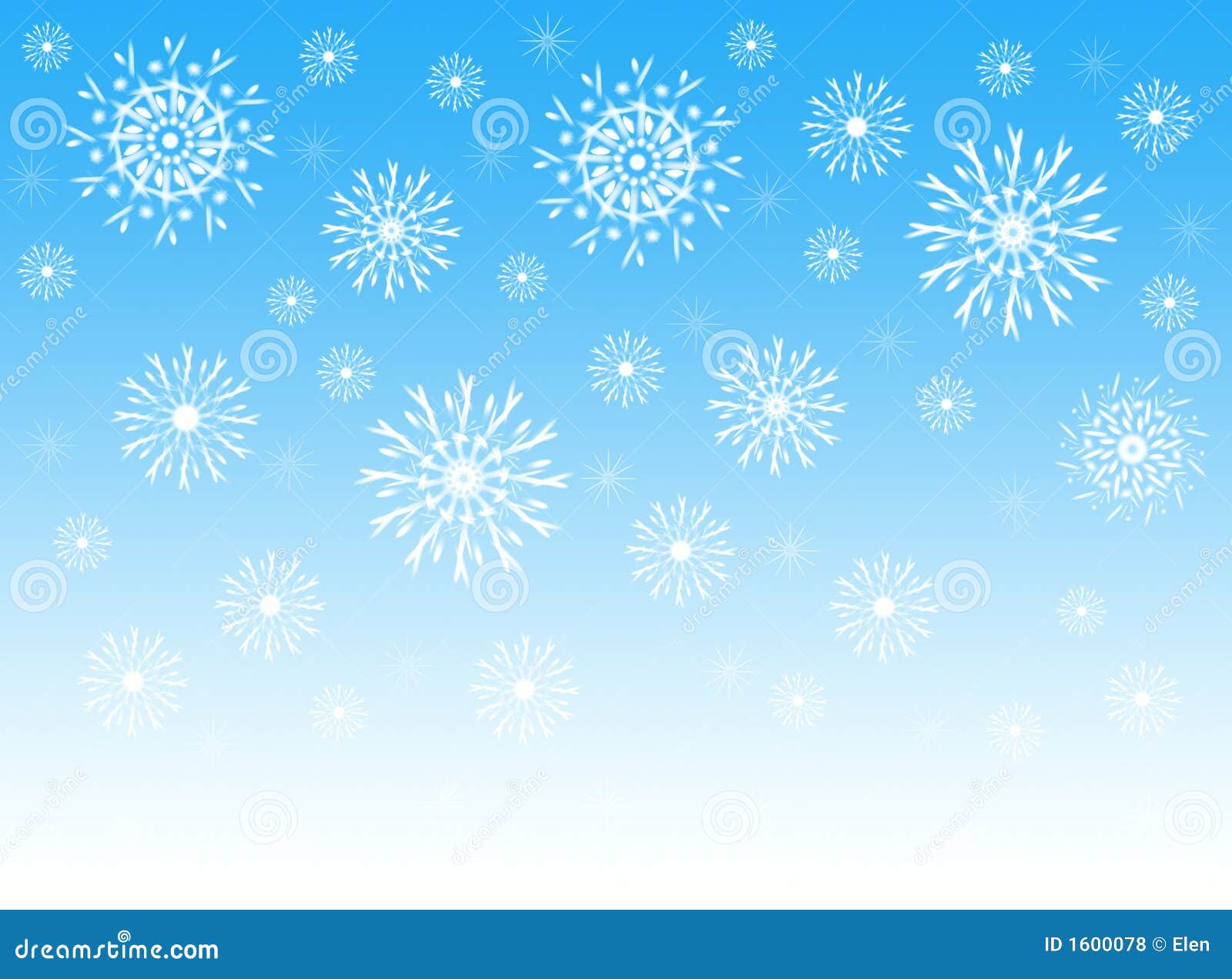 Sky And Snowflakes Royalty Free Stock Photos - Image: 1600078