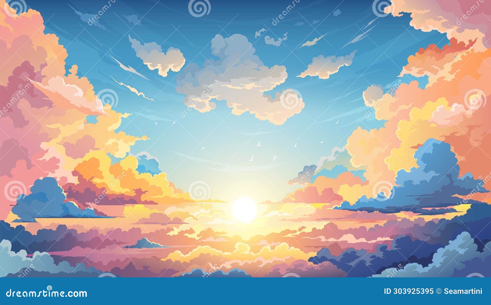 HD wallpaper: anime girl, falling down, clouds, sky, school uniform, cloud  - sky | Wallpaper Flare