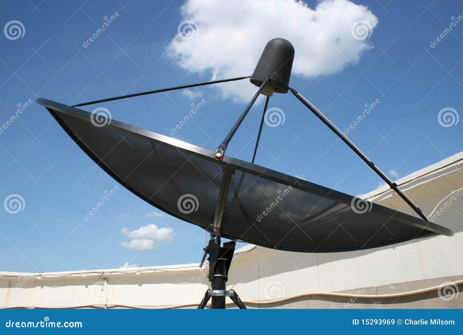 Sky television dish. stock image. Image of network, remote 15293969