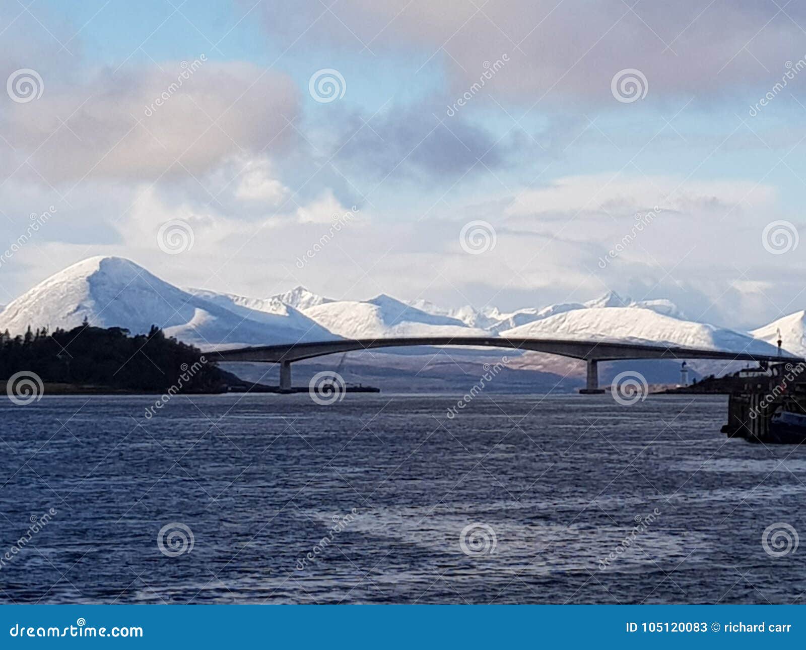 Skye bridge stock image. Image of skye, winter, water - 105120083