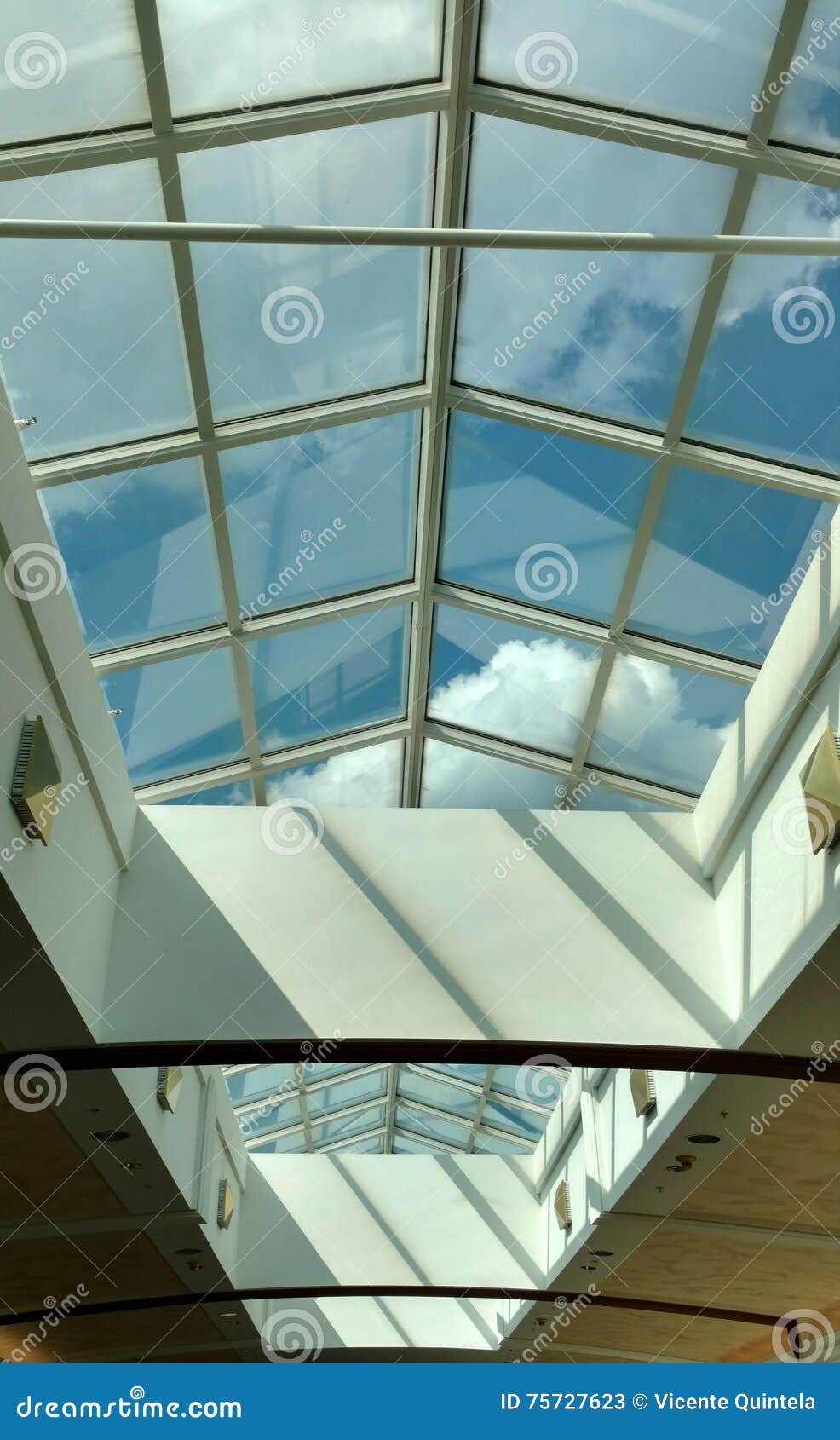 Skylight at the Mall stock image. Image of riverside - 75727623