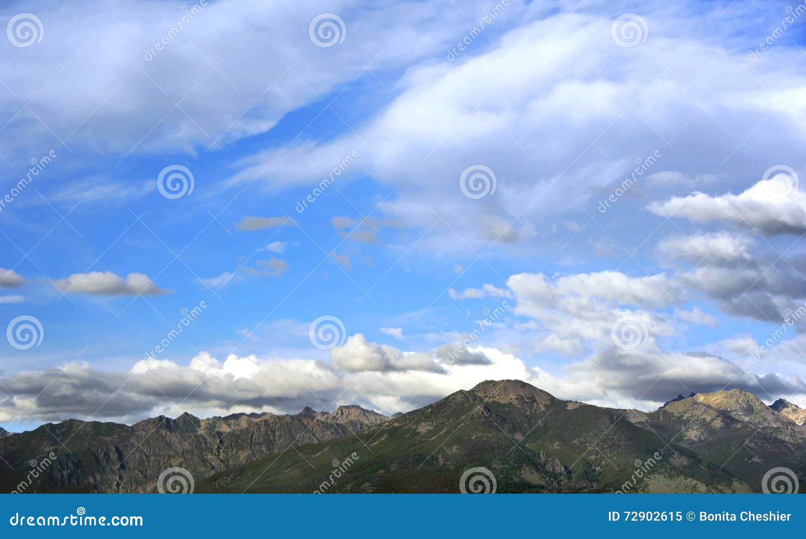 skyline of absaroka mountains
