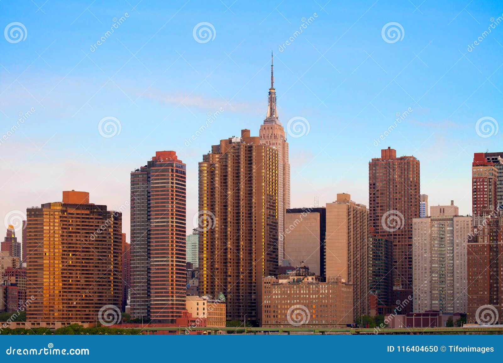 Skyline of Buildings at Murray Hill in Manhattan at New York City Stock
