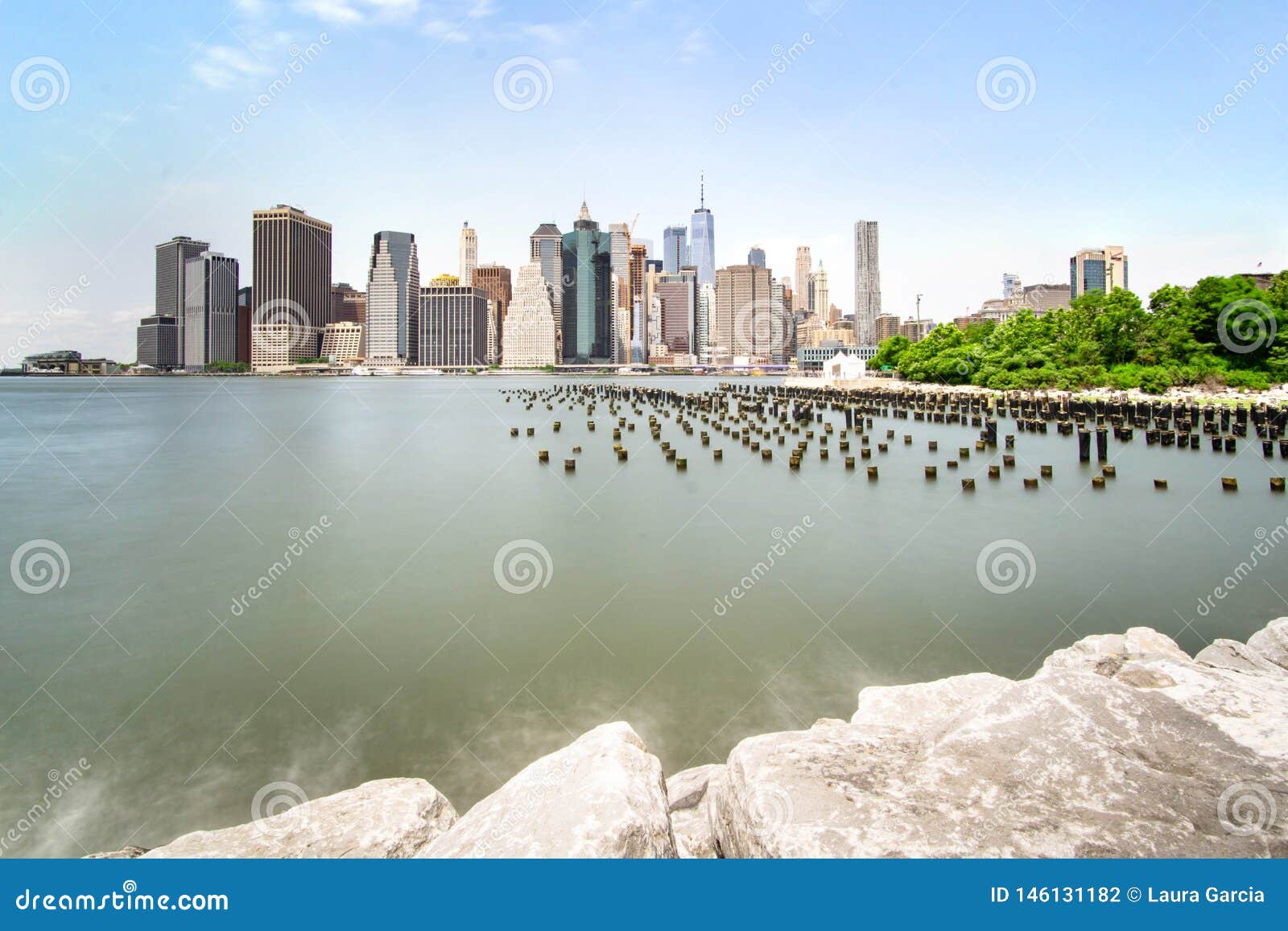 skyline new york manhattan during the day