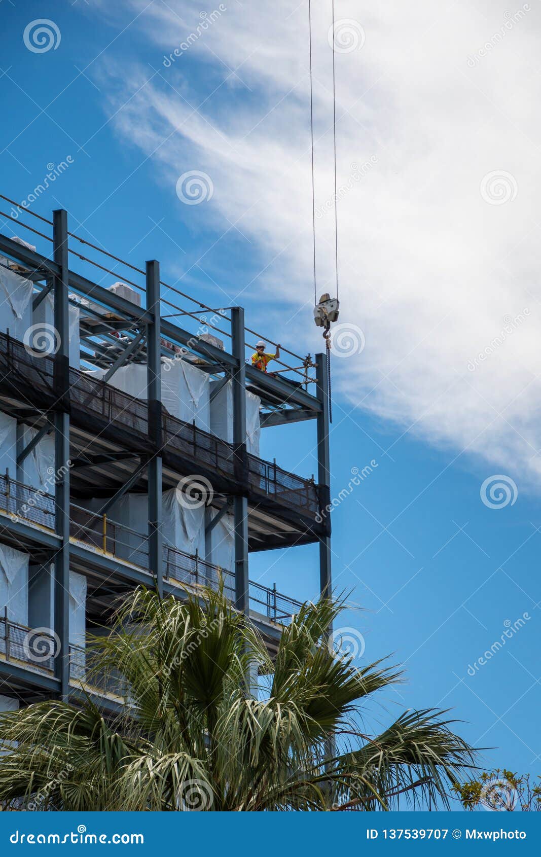 Skyscraper Construction at Elizabeth Quay in Perth Western Australia