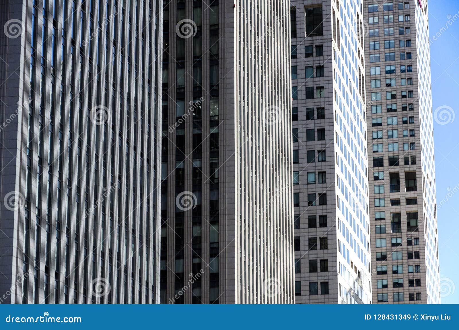 Skyscrapers with Blue Sky and White Cloud Stock Image - Image of : A amazing photo capturing a stunning view. Its tones are vibrant and combination ideally. Its layout looks fantastic, and the features are very clear.