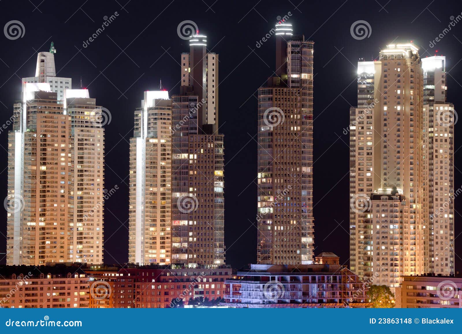 buenos aires cityscape, argentina