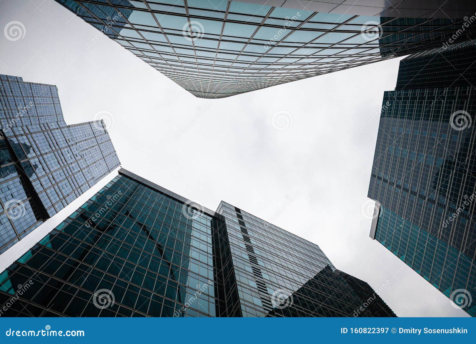 skyscrappers upward view