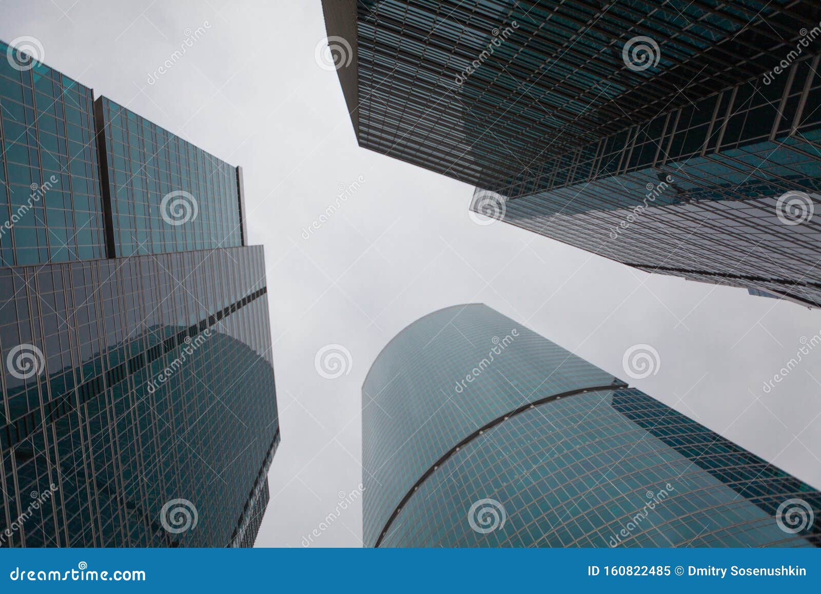 skyscrappers upward view