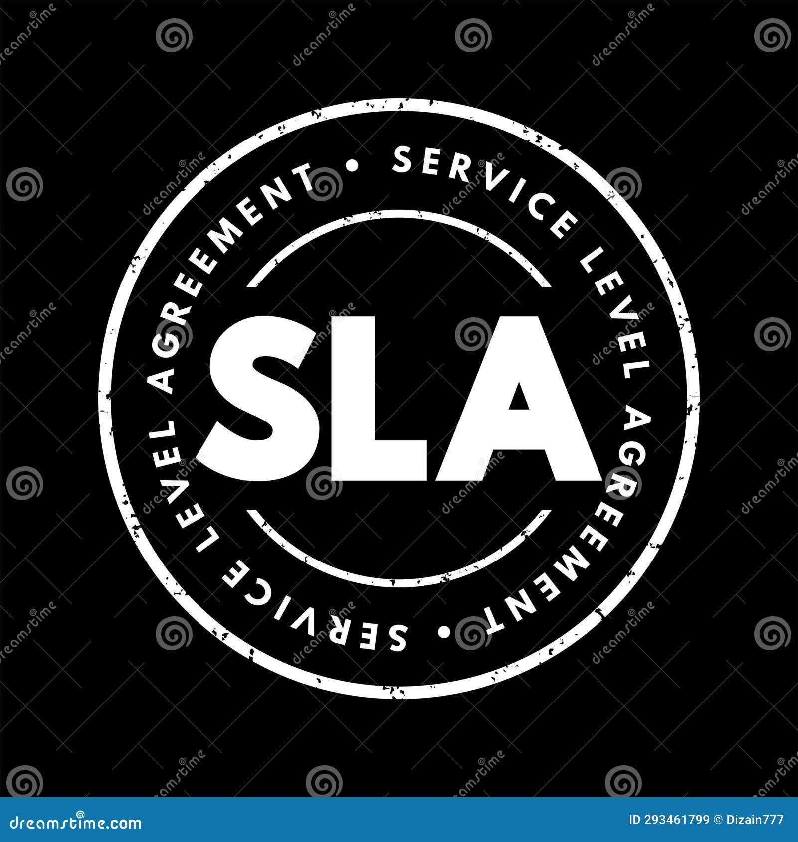 Sla Service Level Agreement Commitment Between A Service Provider And