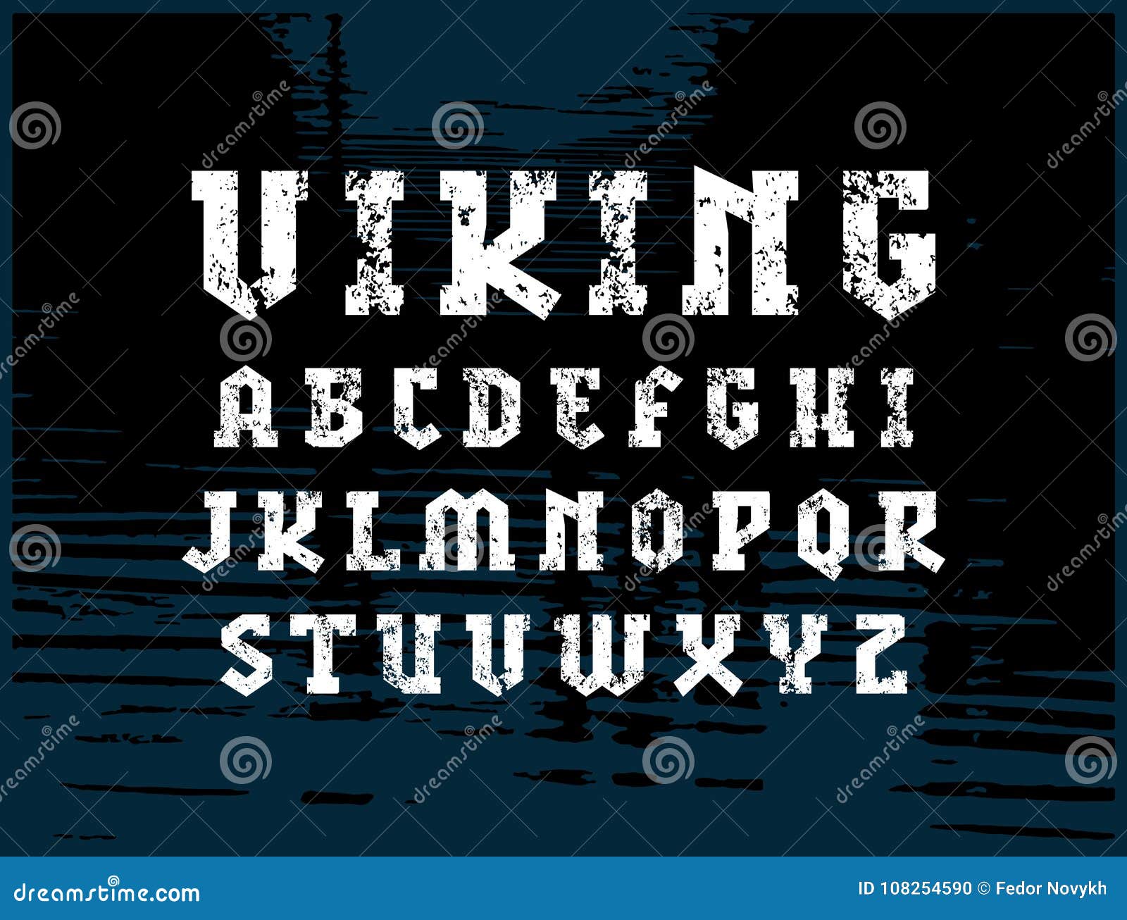 Slab Serif Font In Military Style Stock Vector - Illustration Of Grunge, Letter: 108254590