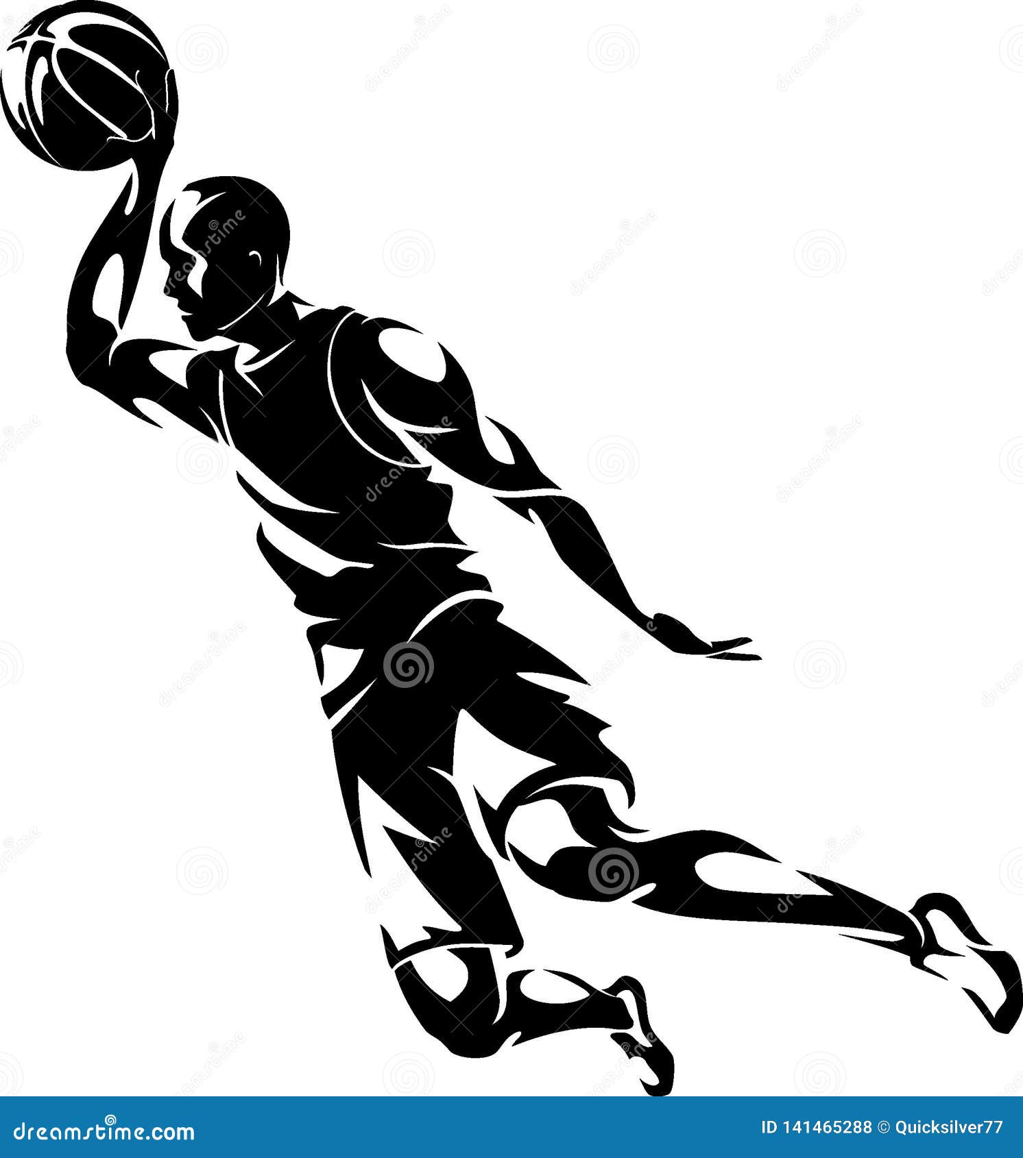 Slam Dunk Abstract stock vector. Illustration of basketball - 141465288
