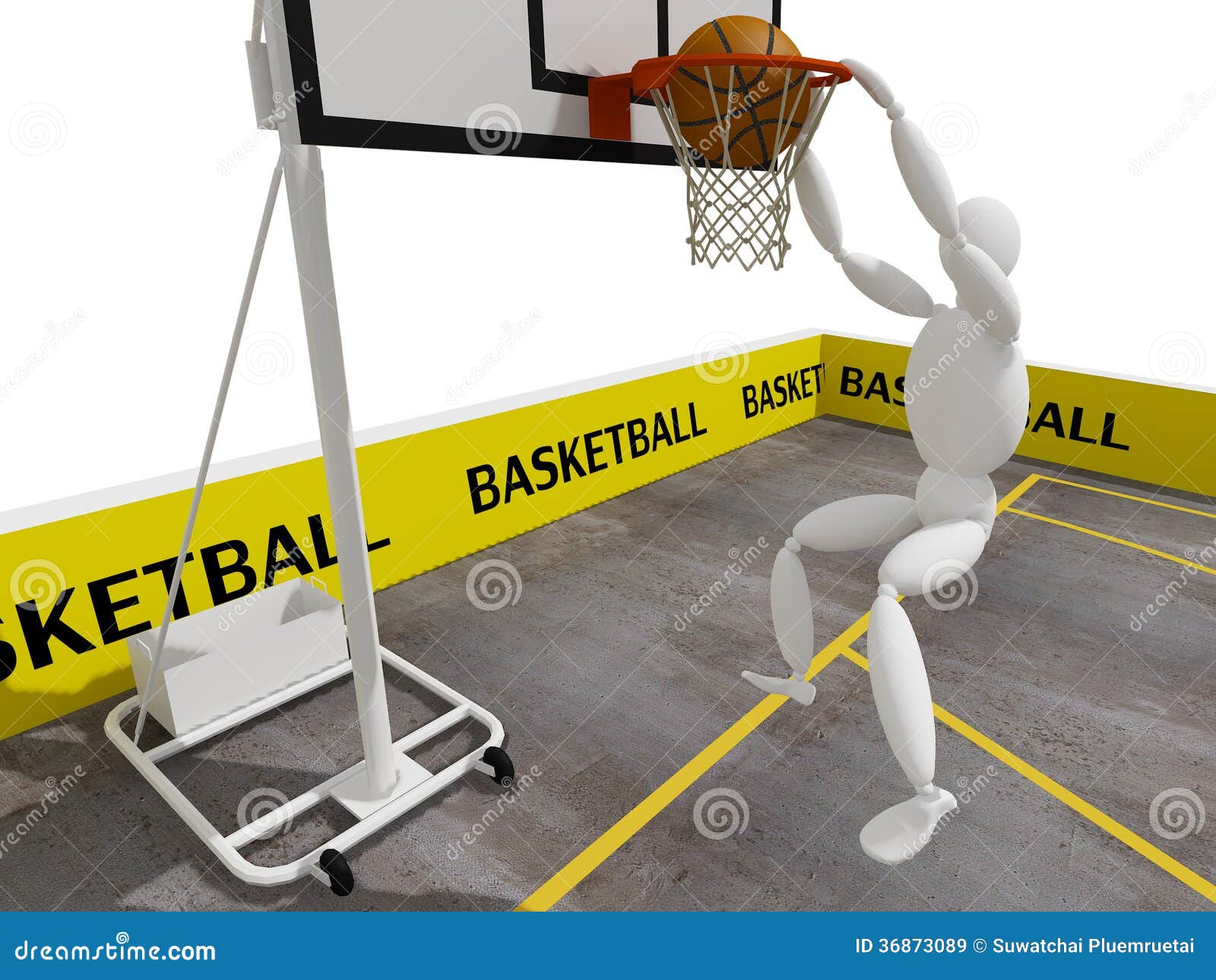 Slam dunking basketball stock illustration. Illustration of hobbies