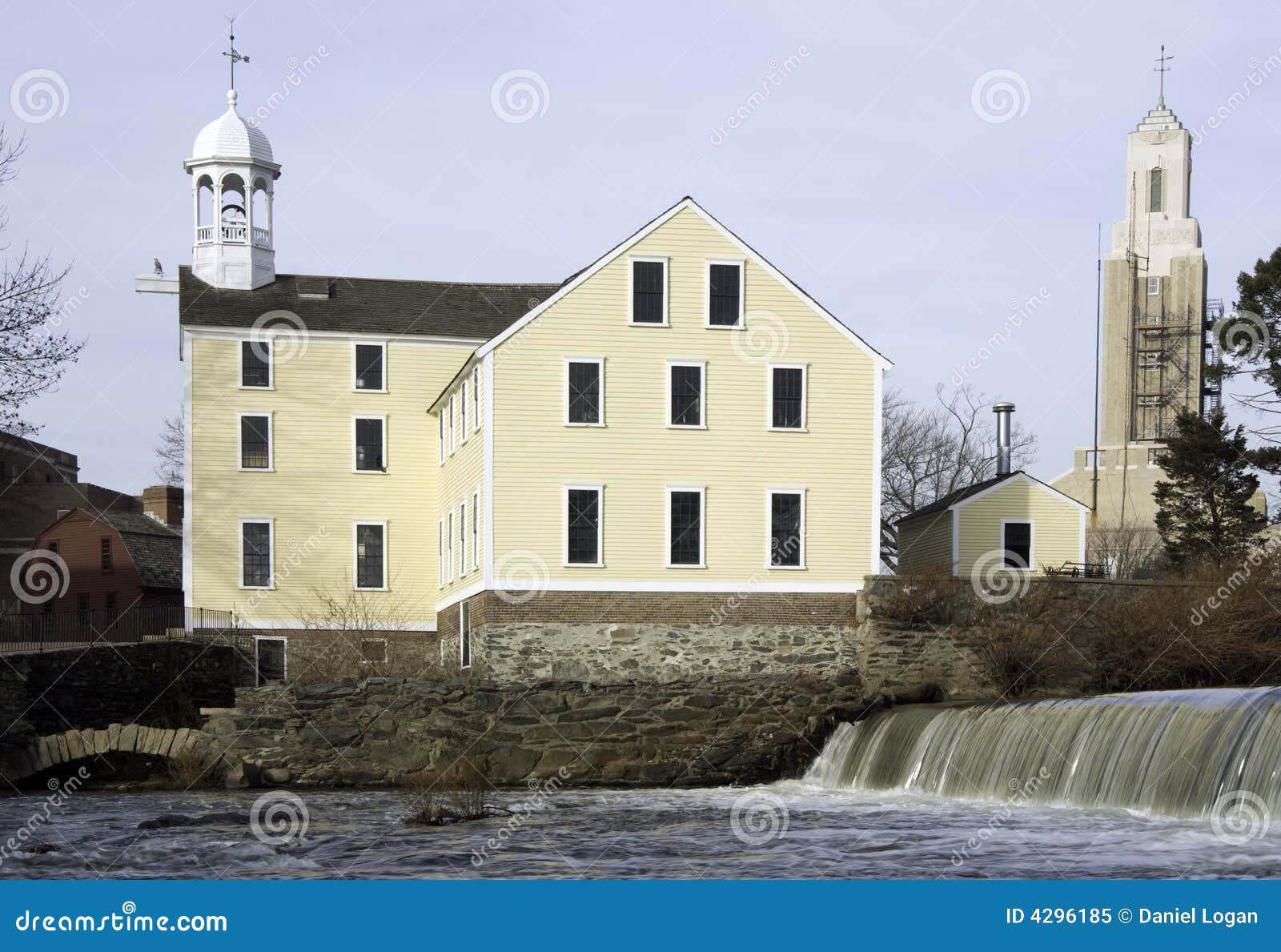 Slater Mill stock image. Image of river, chafee, national 4296185